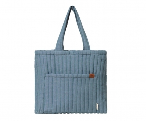 Bolsa Tote Acolchada Chambray Blue Spruce