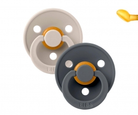2 Chupetes BIBS Colour Anatmica Sand/Iron