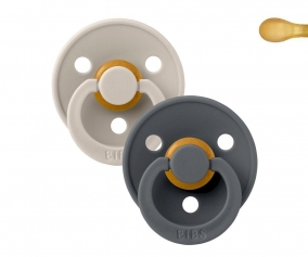 2 Chupetes BIBS Colour Simtrica Sand/Iron