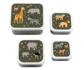 4 Cajitas Almuerzo y Snacks Savanna