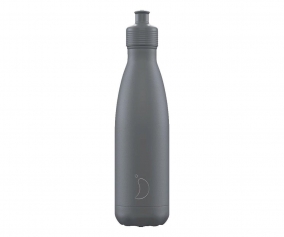 Botella Acero Inoxidable Sport Gris Mate 500ml