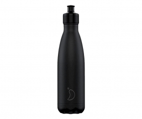 Botella Acero Inoxidable Sport Negro Mate 500ml