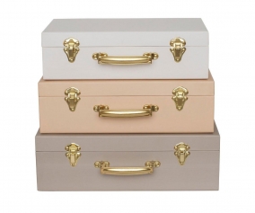 Set 3 Maletas Organizadoras Beige