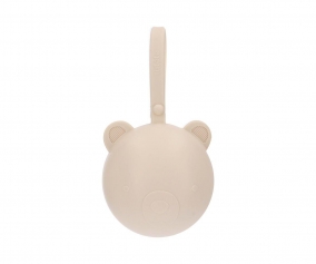 Portachupetes Silicona Bear Ivory