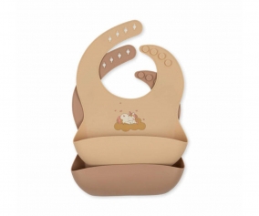 2 Baberos Silicona Unicornio