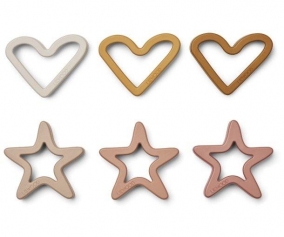 6 Stampi Biscotti Svend Holiday Rose Multi Mix
