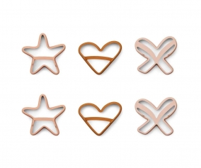 6 Stampi Biscotti Karina Holiday Rose Multi Mix