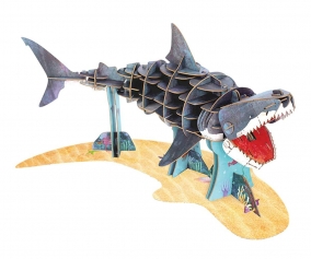 Eco 3D Puzzle Tiburn Blanco