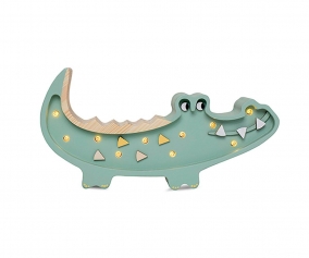 Mini Lampe Crocodile Kaki Pastel