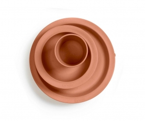 Vajilla PLA con Ventosa Elodie Soft Terracota