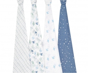 Pack de 4 Mousselines Aden+Anais Time to Dream 