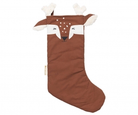 Calcetn de Navidad Deer Chelsnut Personalizable