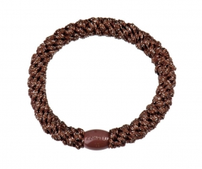 Kknekki Hair Tie Brown Glitter