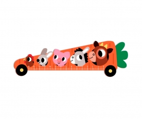 Rgle en bois Carrot Car 