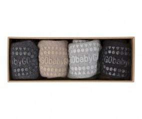 Combo Box Chaussettes Semelle Antidrapante Sand