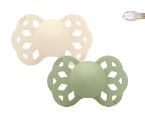 2 Sucettes BIBS Infinity Symtrique Ivory/Sage