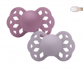 2 Chupetes BIBS Infinity Simtrica Fossil Grey/Mauve