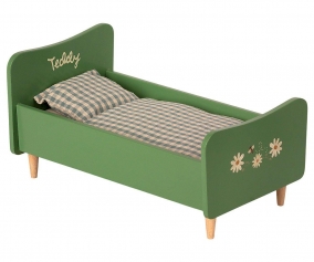 Cama Madera para Teddy Dad Verde Polvoriento