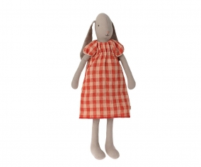 Coniglietta T3 Media Bunny con Vestito Quadri