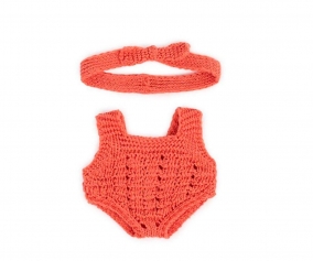 Ensemble Punto Pelele et Bandeau Poupes 21 cm 