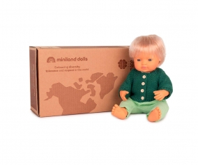 Mueco Beb Caucsico 38 cm con Conjunto Forest