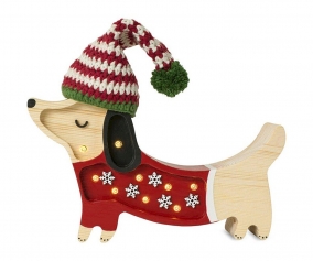 Mini Lmpara Perrito Santa Helper