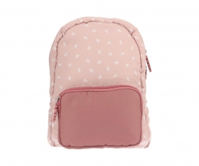 Sac  Dos Rembourr Leaves Pink Personnalisable