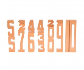 Gioco Didattico Numeri Legno 15 pezzi 