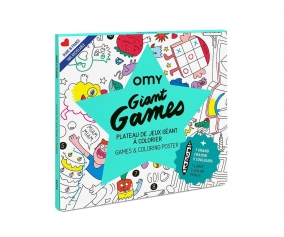 Poster XL Omy Games avec crayon de couleur