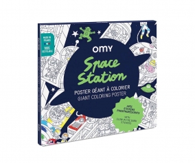 Poster XL OMY Space Station + Stickers Glow in the Dark