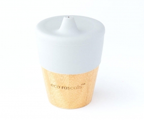 Verre en Bambou Gris avec Couvercle 190 ml