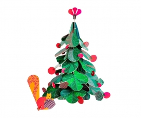 DIY rbol de Navidad Grande con Ardilla