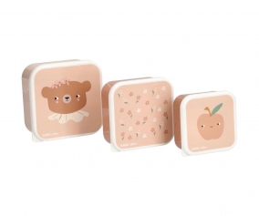 3 Lunch Boxes Daisy Bear