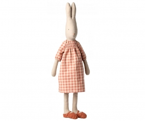 Coniglietta Maileg Rabbit T5 con Vestito a Quadri