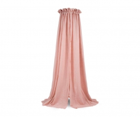 Baldaquin berceau vintage rose ple 