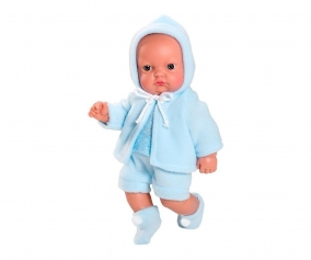 Mueco Gordi con Trenca Azul