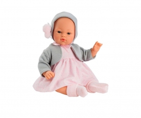 Boneca Koke com vestido rosa e jaqueta