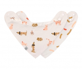 Lot de 2 bavettes - Little Mateys Spicy Orange