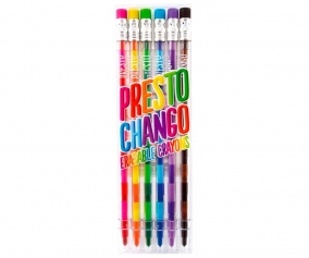 6 Pastelli a Cera Cancellabili Presto Chango 