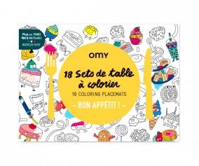 Manteles Omy Bon Apptit para Colorear