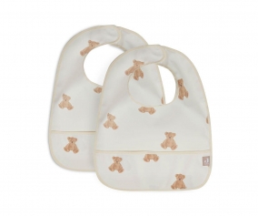2 Baberos Impermeables Teddy Bear
