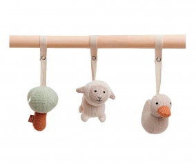 3 Brinquedos de Ginstica Madeira Toys Lamb