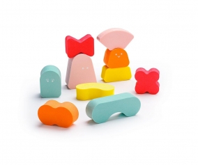 Blocs empilables Quutopia Blokki rose corail