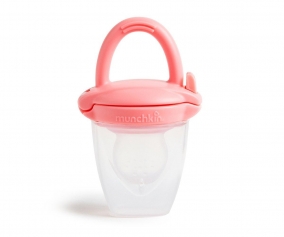 Alimentateur anti-touffement en silicone rose