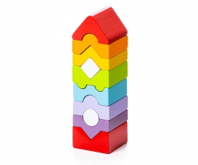 Torre Colorata in Legno 10 pezzi