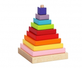 Piramide Legno a Colori 10 pezzi
