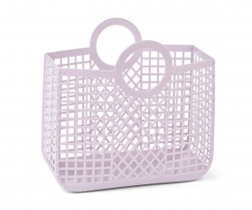 Borsa Spiaggia Bloom Basket Misty Lilac