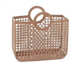 Borsa Spiaggia Bloom Basket Oat