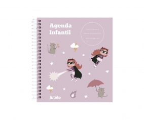 Pequea Agenda Guardera Personalizable Tutete Fantastic Girl