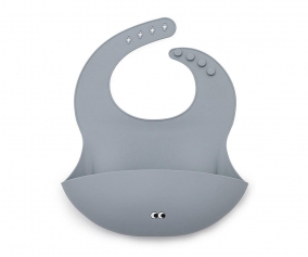 Bavoir en silicone Dusty Blue